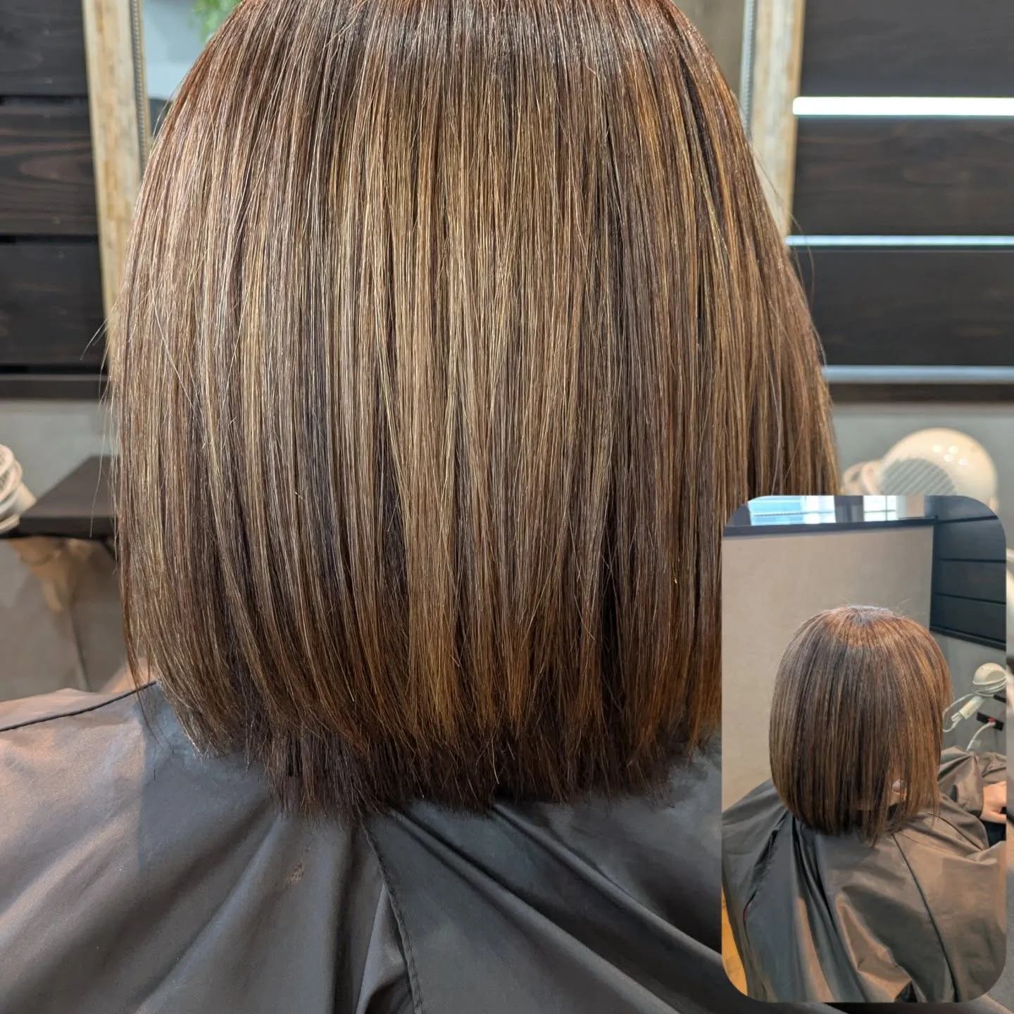 縮毛矯正、カラー、ハイライト、2ヶ月周期でご来店いただいてい...